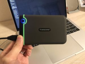 TranscendのポータブルハードディスクをMacで使う初期設定【トランセンドHDD】